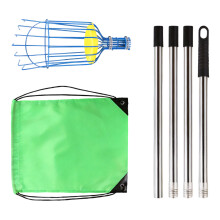 Fruit Picking with Basket Telescoping Heavy Duty Sturdy Aluminium Telescoping Blue 1.6m