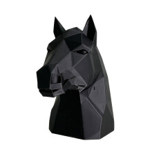 Modern Horse Head Design Trailer Hitch Cover Trailer Hitch Decoration Caps Black