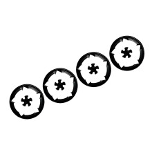 4PCS Sturdy ABS Wheel Covers For Driving 19 Inch Black