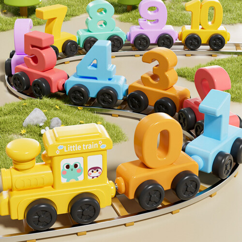 Educational Magnetic Toy Train For Children Includes 30 Creative Combinations A00875 2