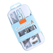 9Pcs Drawing Kits Precisions Compass and Ruler for Technical Sketching Geometry Blue