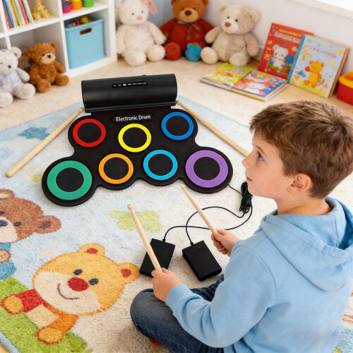 Practical Electronic Drum Easy Clean Surfaces for Various Music Application Use 1