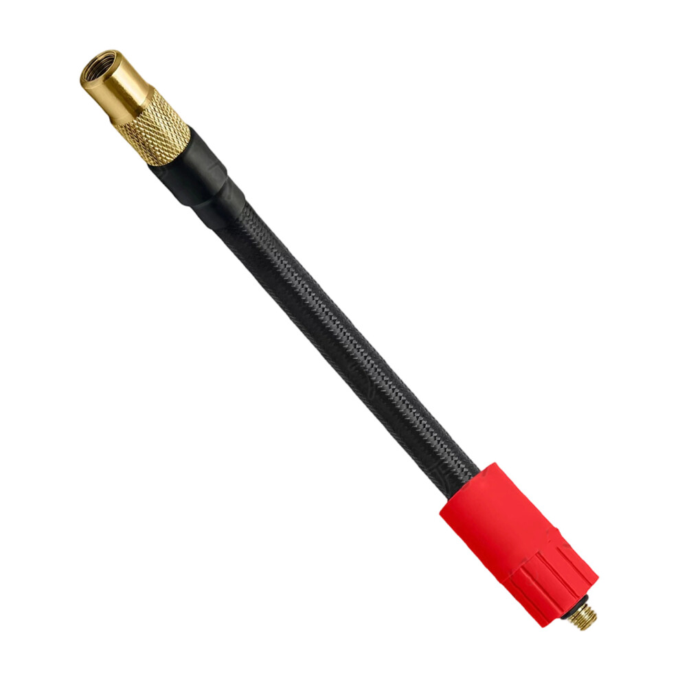 Multiple Length Braided Inflator Hose 16Cm To 100Cm Option Copper Seal 30Cm Set Red 7754004728523