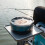 2 Separate Layers Baits Box For Outdoor Use Baits Tray Fine Workmanship Sky Blue 24cm 10