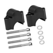 Handlebar Risers 22mm/28mm for Most Motorcycle Easy Installation No 28mm black