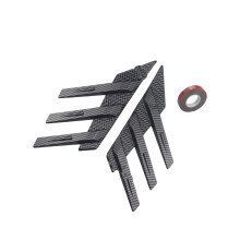 Car Modification Rear Window Spoiler Divider Universal Sedan SUV Carbon fiber black p