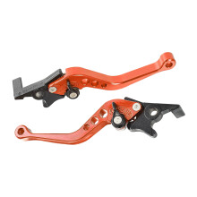 Motorcycle Brake Lever Ergonomic Grip for Improved Safety Aluminum Construction 1orange