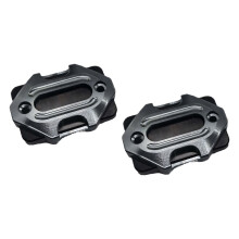 Pack of 2 Brake Reservoir Cap Aluminum Reservoir Fluid Tank Cover Oil Cup Titaniu m color