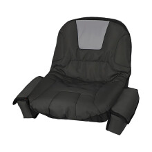 Night Safety Grass Mower Chair Cover Highlighting Reflective Tape and 600D black gray L