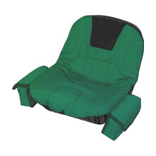 Night Safety Grass Mower Chair Cover Highlighting Reflective Tape and 600D green black L