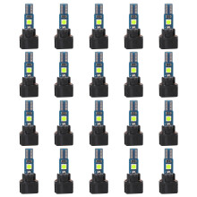 20pcs LED Panel Light With Mounting Base Universal Vehicle Compatibility Green