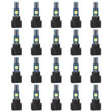 Set Of 20 High Brightness Instrument Light With Plastic Socket Universal White