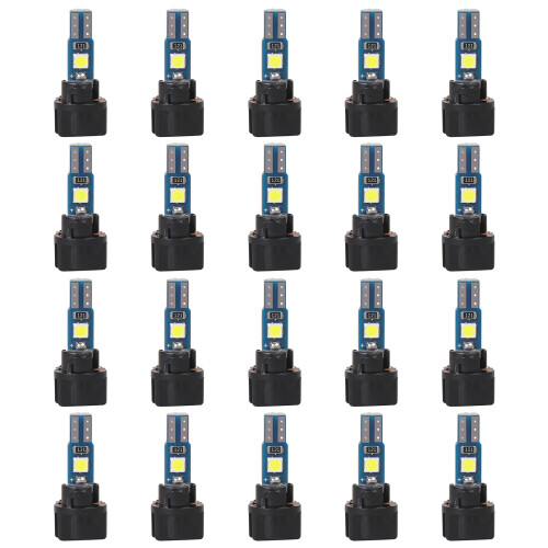 Set Of 20 High Brightness Instrument Light With Plastic Socket Universal White