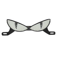 Waterproof Motorcycle License Plate LED Light Dynamic Tail Lamp red and blue cat eye lamp