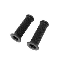 Comfortable Anti Slip Rubber Grips Retro Design Strong for Bike 883 CG125 Black