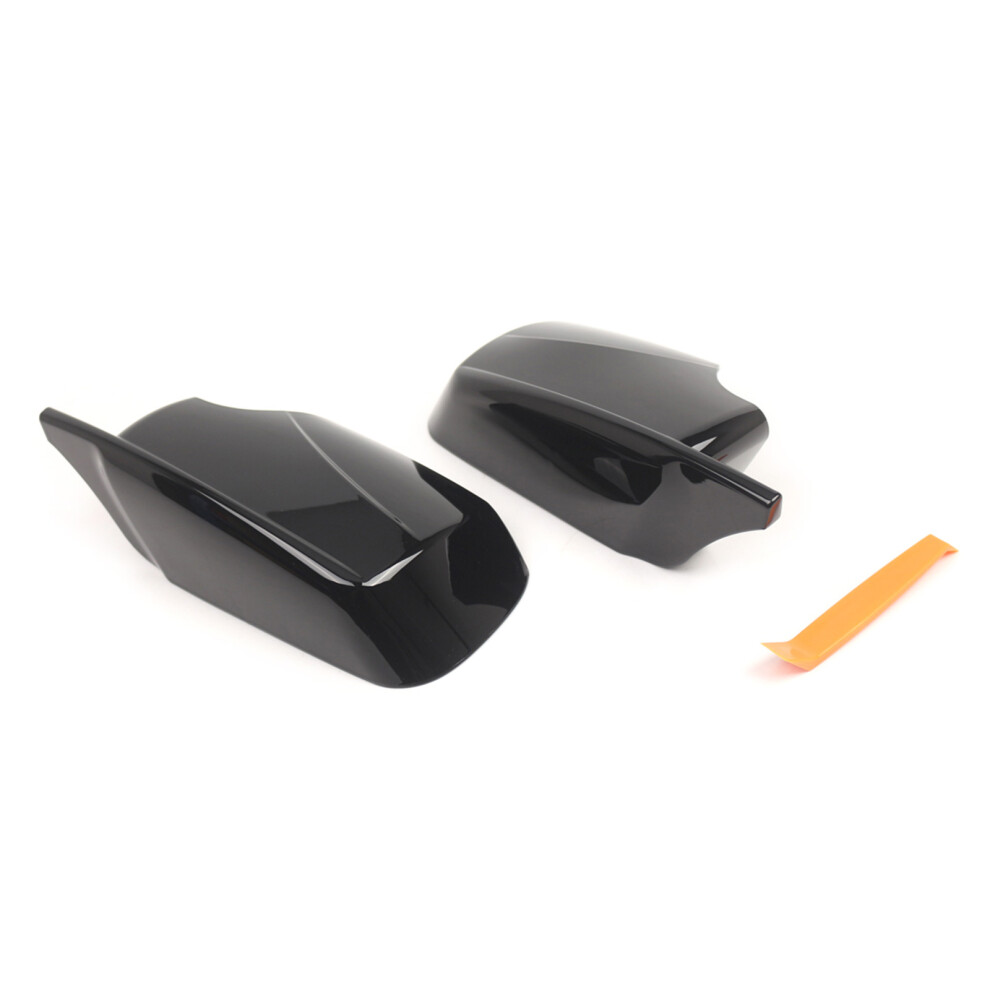 1 Pair Easy Installation Door Mirror Cover Cap For E46 Sedan 1998-2005 Black 7754004742505