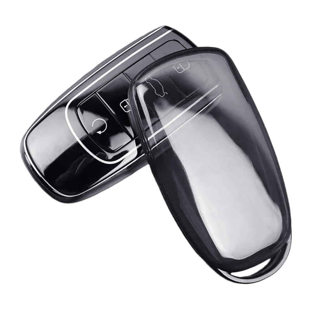 Clear Tpu Sleeve For Chery Auto Key Fob Signal Friendly Easy Identification Black 7754004727564