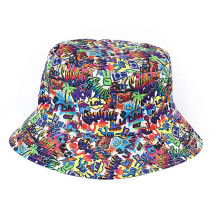 (9) Unisex Reversible Bucket Hat Fisherman Hat for Casual Wear Breathable Sunshade for Teenagers Colorful Print 9