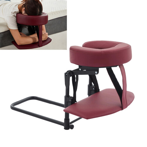 Comfortable Memory Foam Massage Headrest Pillow 180 Degres Tilting Function Purple 2