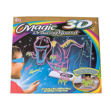 3D Magic Drawing Board LED Light Luminous Pad Art Doodle Painting Educational Toys for Kids Boys Girls