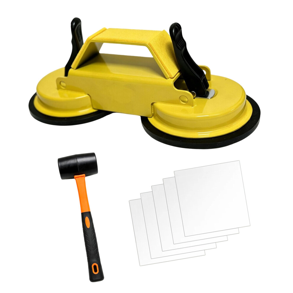 Extra Large Double Head Vacuum Suction Cup For Glass Panel And Smooth Surfaces Yellow 7754004679146