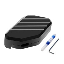 Motorcycle Side Stand Enlarge Foot Plate Kickstand Extension Pad for XMAX125/300 Black