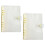 Practical Size Clear PVC Rings Binder Cover for Notebooks Interchangeable Pages Yellow 1