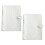 Practical Size Clear PVC Rings Binder Cover for Notebooks Interchangeable Pages White 1
