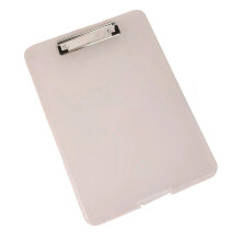 Letter Size Conference Clipboard with Metal Clip 13x9.25Inch Plastic Transparent color