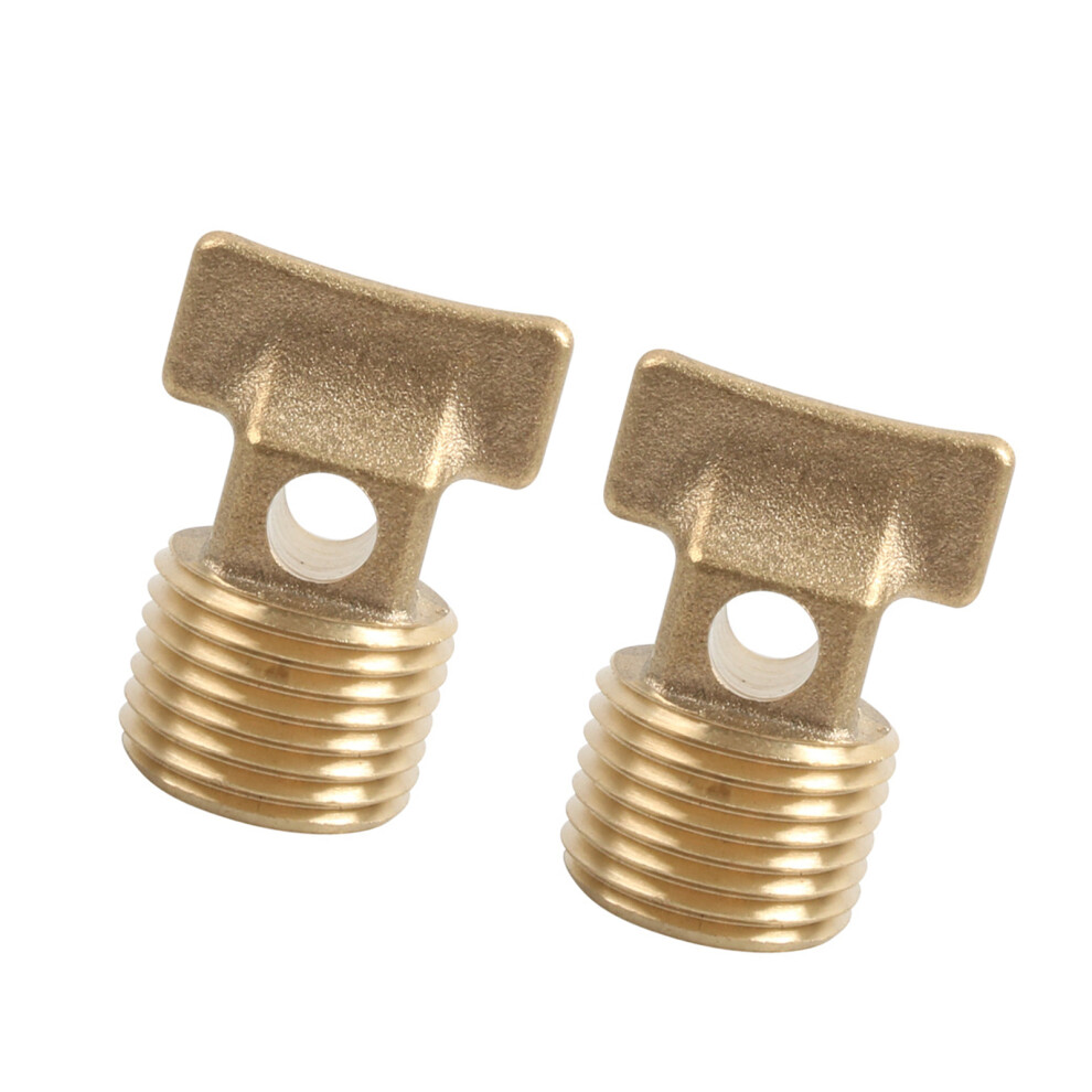 Easy Installation Brass Marine Drain Plug 1/2In Npt Universal For Boat Two Drain Plugs 7754004695832