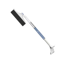 Compact Car Roof Snow Brush Scraper With Ergonomic Grip For Winter Maintenance Blue 2