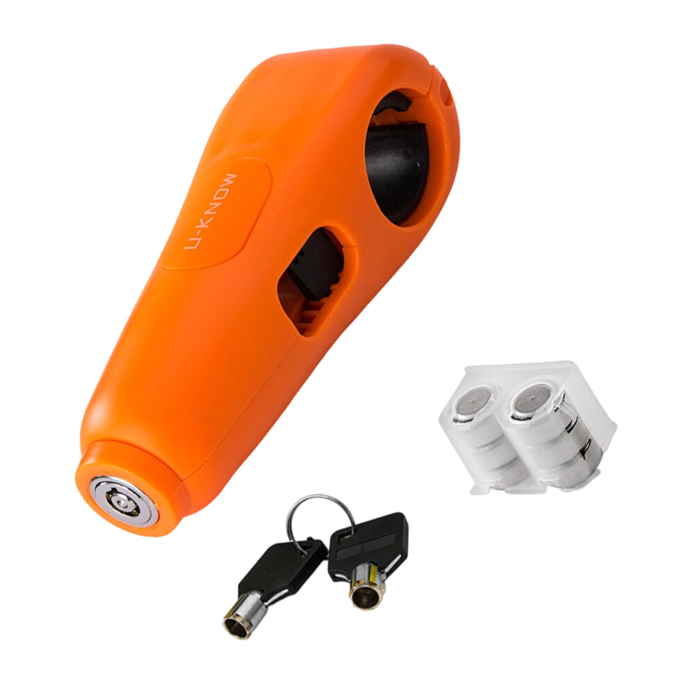 Motorcycles Brake Lock Throttle Accelerator Grip Locks Scooter Handlebar Safety Orange 7754004730694