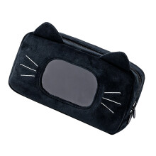 Large Capacity Pencil Case School Students Office Professional Pen Organizers Black