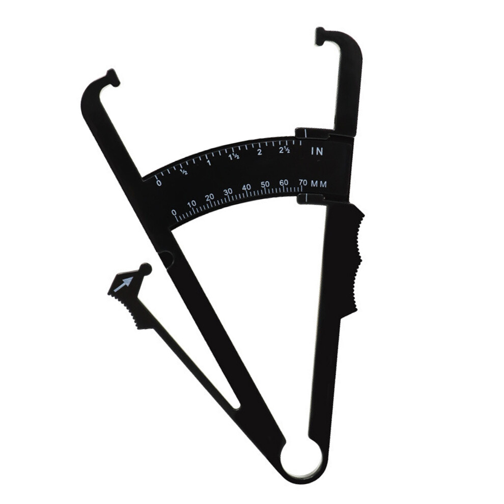Precise Plastic Fat Caliper With Double Marking For Body Composition Analysis Black 7754004763180