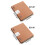 Loose Leaf Notebook Detachable Rings Binder Customizable Pages B5 square Mocha color 2