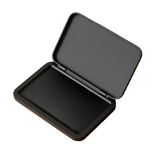 Office Business Stamp Inkpad Portable Fingerprint Inks Pad Fast Dry for Office Black