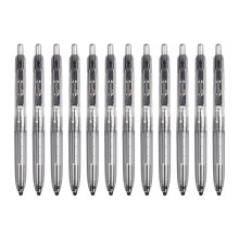 12PCS Ergonomic Handle Retractable Gel Pen 0.5MM Quick Dry for Daily Note Taking B