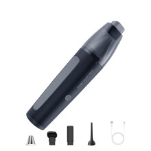 Luggable 2 Speed Wireless Car Vacuum Cleaner High Efficiency 13000Pa Motor System Black
