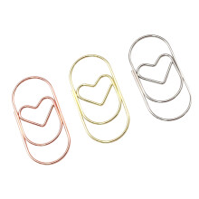56Pcs Heart Shaped Decorative Paper Clips For Invitations Scrapbooking Love paper clip