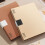 Loose Leaf Notebook Detachable Rings Binder Customizable Pages B5 square Mocha color 9
