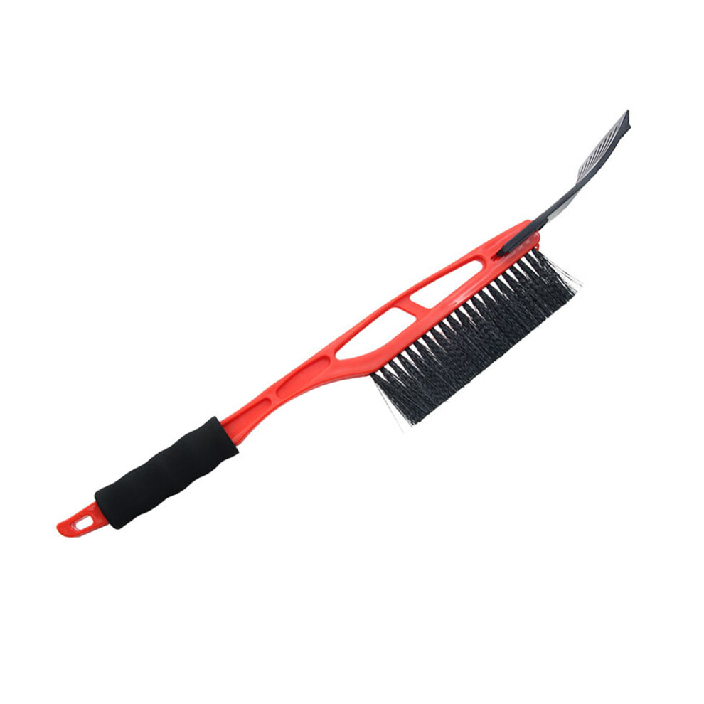 Ice Scraper & Brush For Windshield Car Body Cleaning Efficient Frost Removal Red 7754004723689