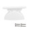 T Type ABS Plastic Door Latches For Campers And Doors Secure Lock Semicircular white 1