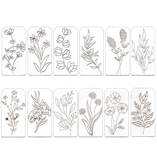 Professional Reusable Art Stencil Template Precisions Cut Shape Crafting Tool Set A
