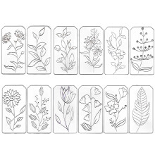 Professional Reusable Art Stencil Template Precisions Cut Shape Crafting Tool B set