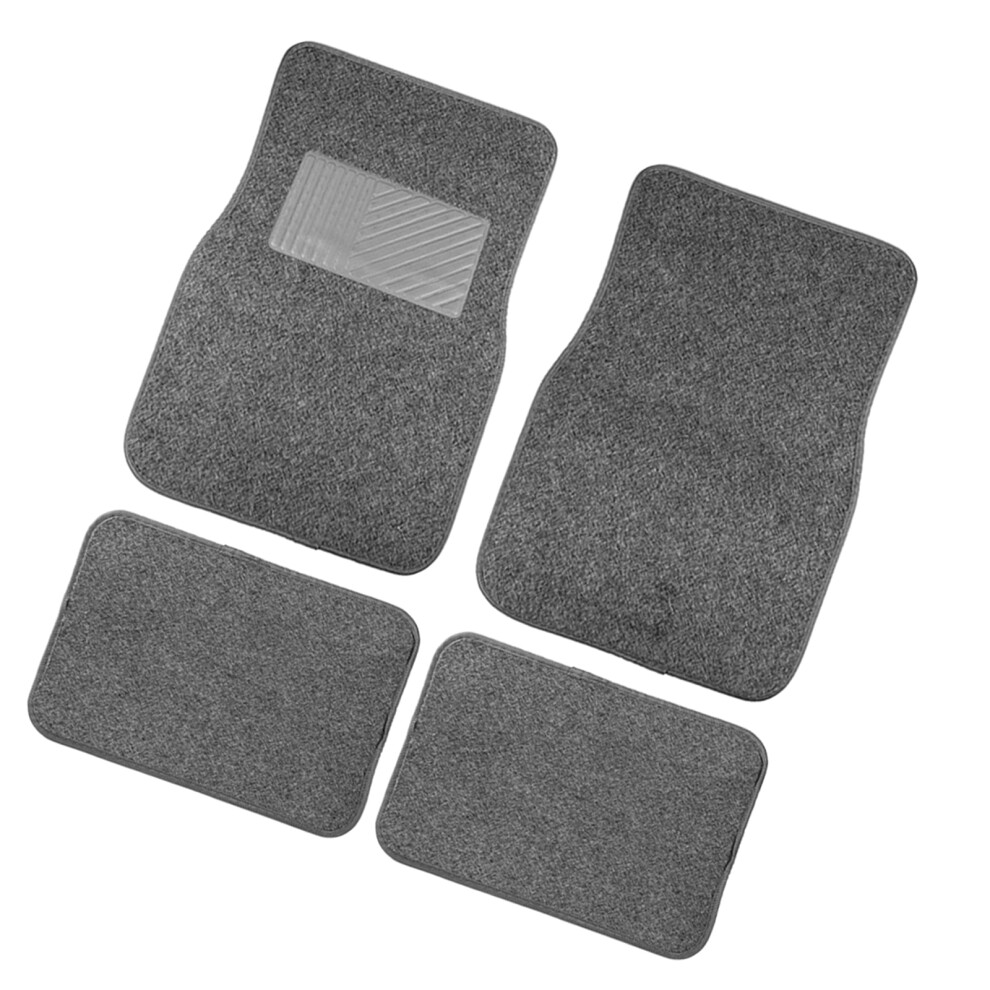 Fit Car Floor Mats 4Pcs Set Waterproof Pvc Flocking Nonslip Surfaces Multiple Gray 7754004753419