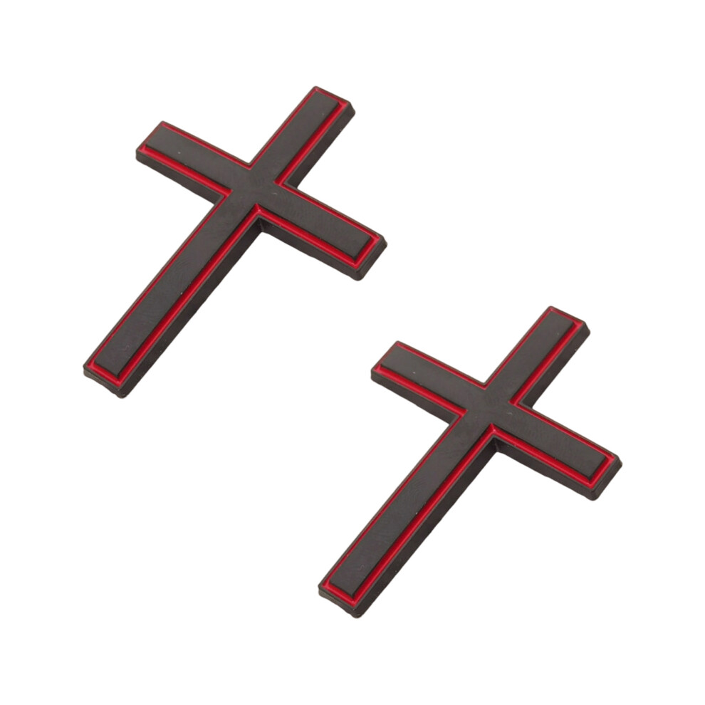 Premium Crosses Vehicle Sticker Decal Weather Resistant Quick Application Design 6 7754004774452