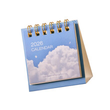2026 Desk Calendar Twin-Coil Binding 19 Month Runs from Jun 2025 to Dec 2026 C