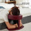 Comfortable Memory Foam Massage Headrest Pillow 180 Degres Tilting Function Purple 8
