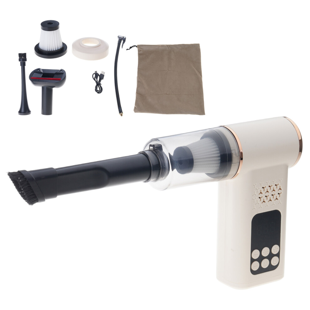 Emergency Portable Abs Car Vacuum Tire Inflator With Digital Pressure Display White 7754004713710