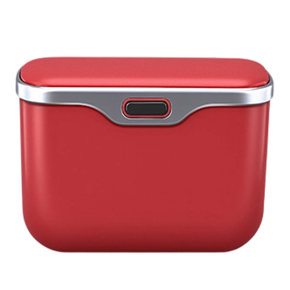 Universal Plastic Automotive Trash Holder Waste Container Leakproof Dust Bin Red 7754004681880